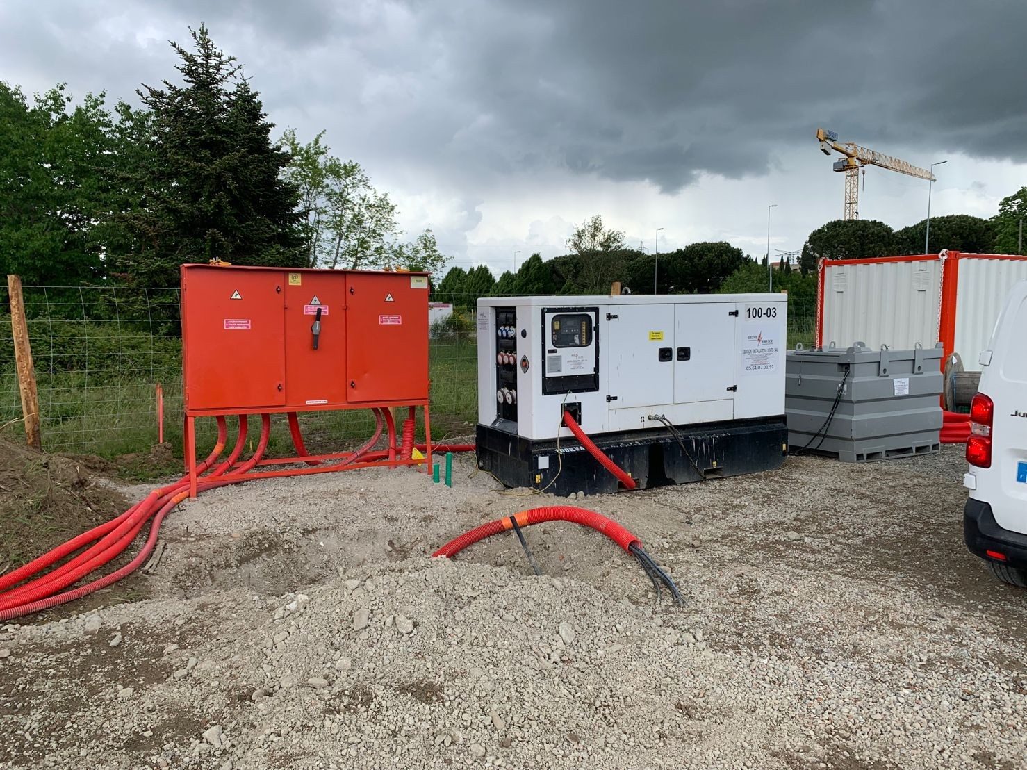Installation groupe &eacute;lectrog&egrave;ne